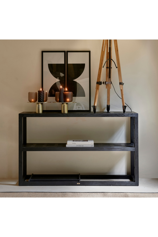 Black Ash Wood Side Table  Rivi√®ra Maison Colombe   Transitional   Side Tables And End Tables   by Oroa   Distinctive Furniture  Houzz