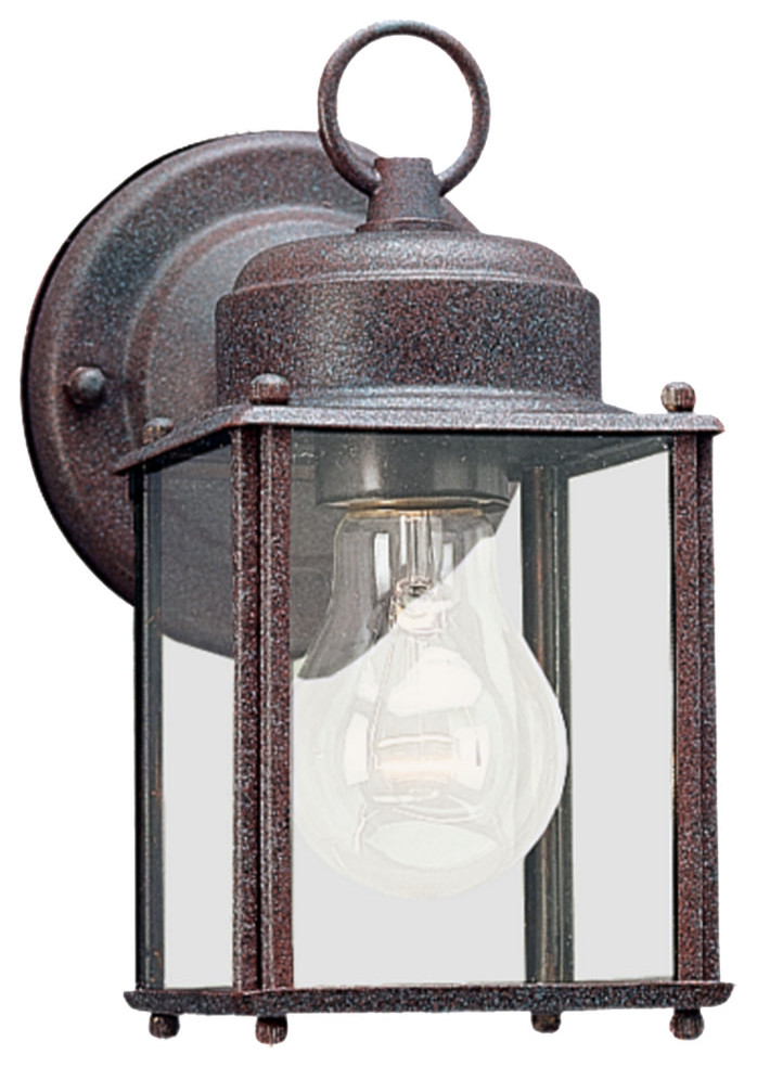 Generation Lighting 8592 New Castle 8 quotTall Outdoor Wall Sconce   Transitional   Outdoor Wall Lights And Sconces   by Buildcom  Houzz