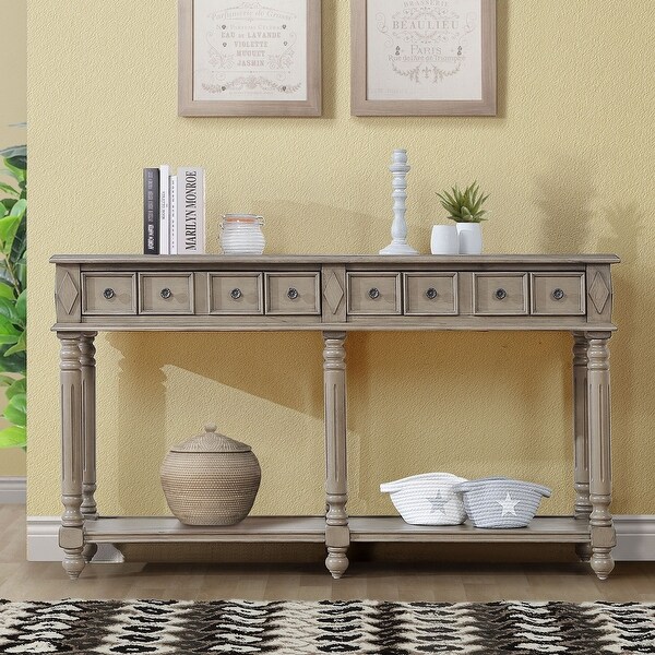 Retro Console Table Entryway Table 58