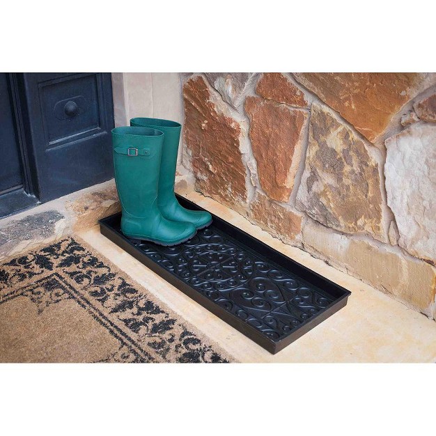 Birdrock Home 34 x27 x27 lx14 x27 x27 w Decorative Rubber Boot Tray