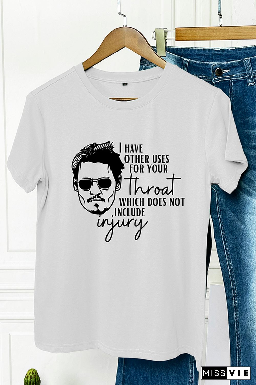 Johnny Depp Trial Graphic Tee Wholesale