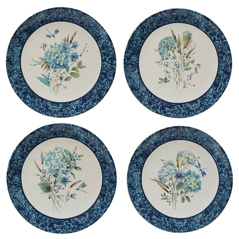 Certified International Bohemian Blue 4-pc. Dinner Plate Set