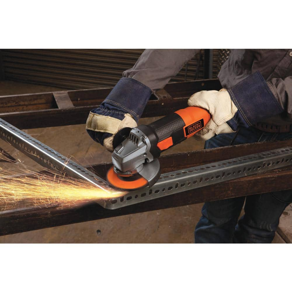 BLACK+DECKER 120V 4.5 in. 6.5 Amp Angle Grinder BDEG400