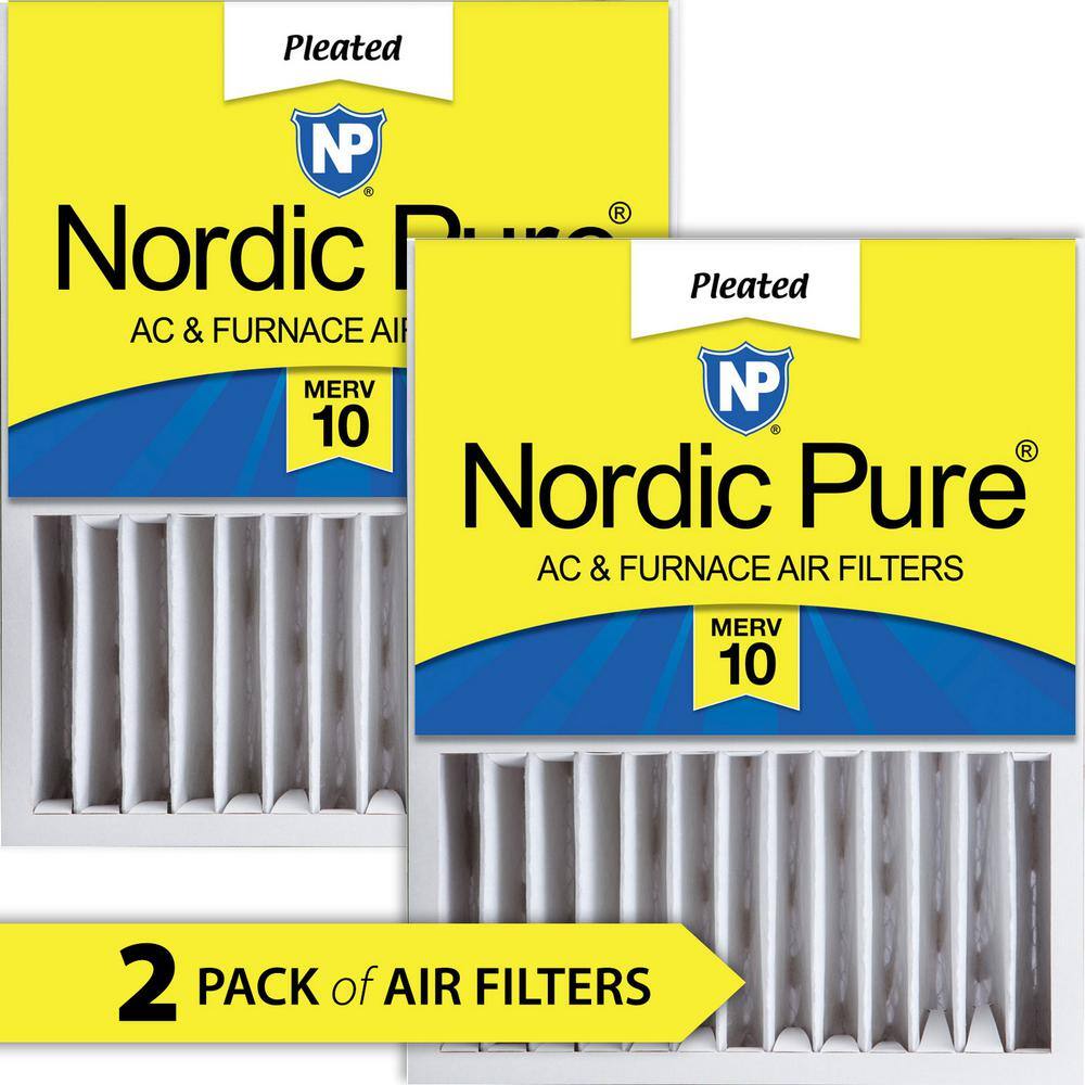 Nordic Pure 16 in. x 20 in. x 5 in. HoneywellLennox Replacement MERV 10 Air Filter (2-Pack) 16x20x5HM10-2