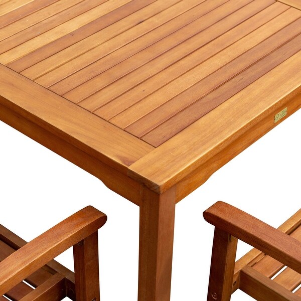 DTY Outdoor Living Leadville 5Piece Eucalyptus Dining Set