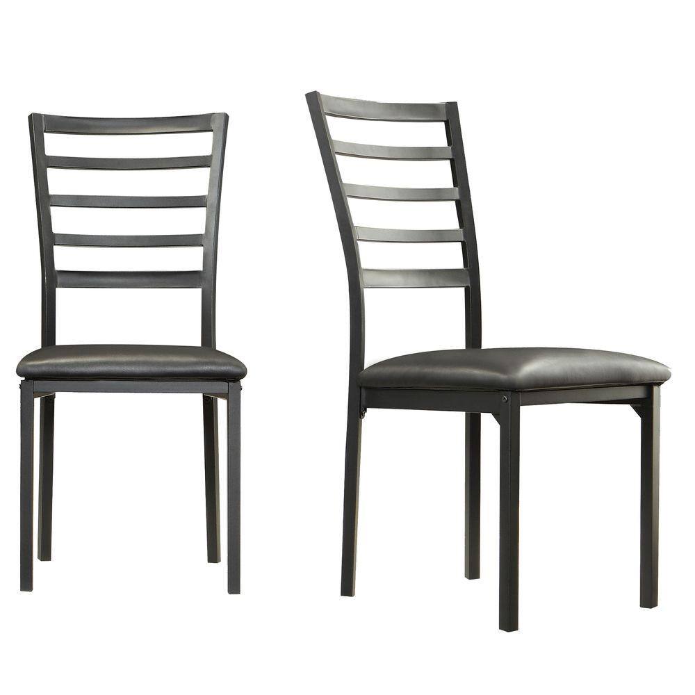 HomeSullivan Miona Black Metal Side Chair (Set of 4) 405038S4PC