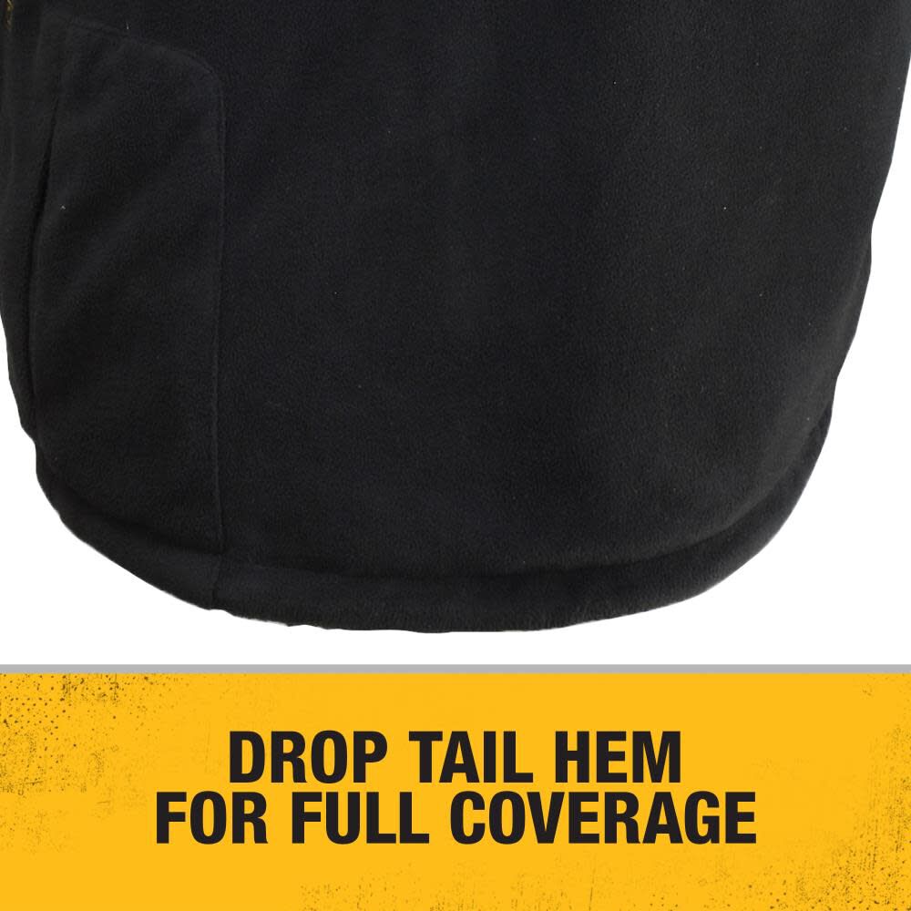 DEWALT 20V Fleece Vest Mens Heated Kit Reversible Small Black DCHV086BD1-S from DEWALT