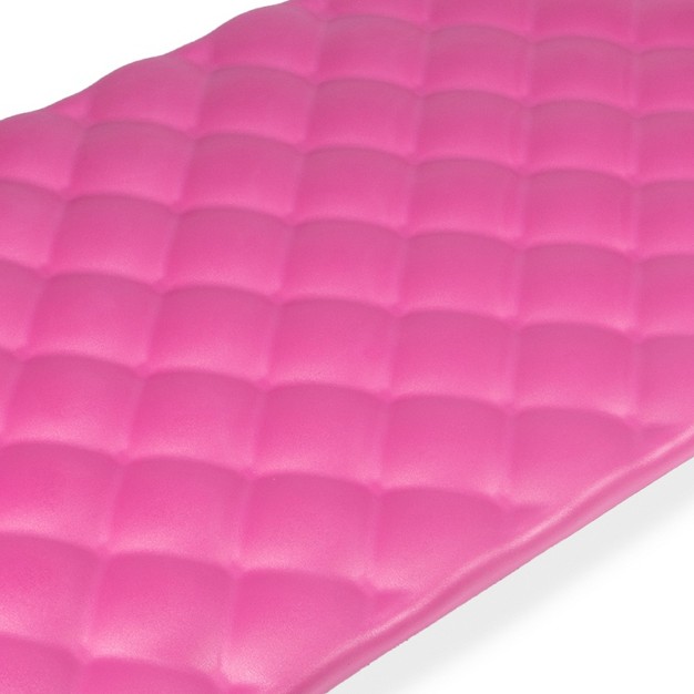 Kelsyus 72 Inch Laguna Lounger Portable Roll Up Foam Floating Mat With Built In Oversized Pillow For Swimming Pool Lake Beach Pink 2 Pack