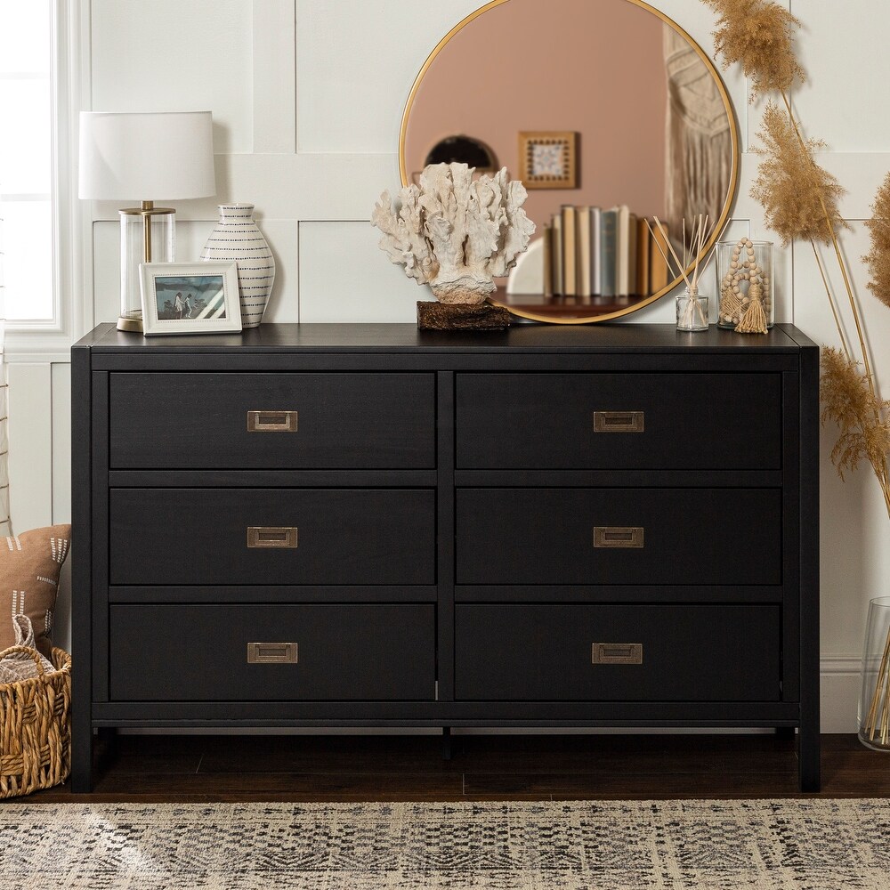 Middlebrook Modern Solid Wood 6 Drawer Dresser