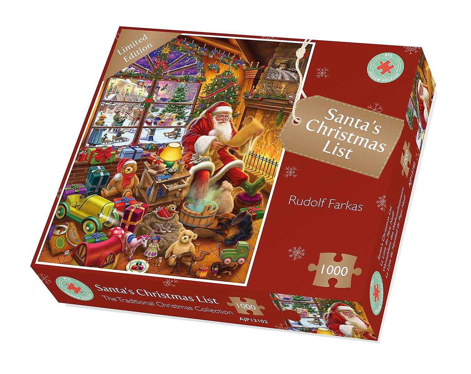 Santa's Christmas List Jigsaw Puzzle (1000 Pieces)