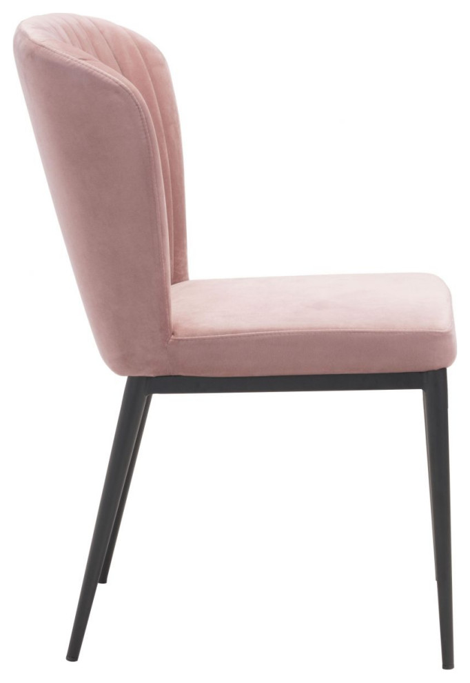 Tolivere Dining Chair  Set of 2 Pink   Midcentury   Dining Chairs   by First of a Kind USA Inc  Houzz