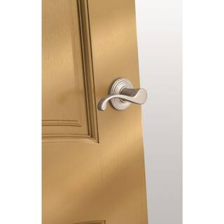 Kwikset Commonwealth Satin Nickel Passage HallCloset Door Handle with Microban Antimicrobial Technology 97200-641