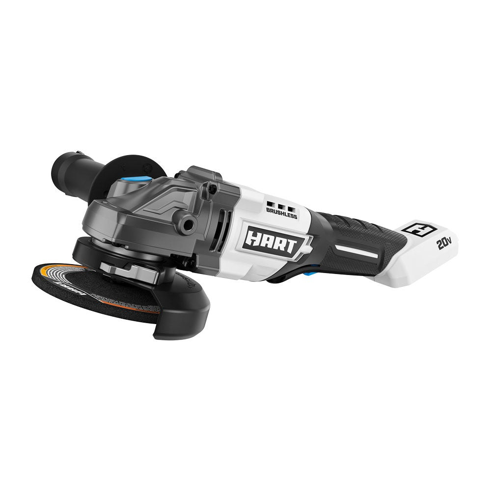 Hart 20 Volt Brushless 4-1/2-Inch Angle Grinder/Cutoff Tool， Battery Not Included