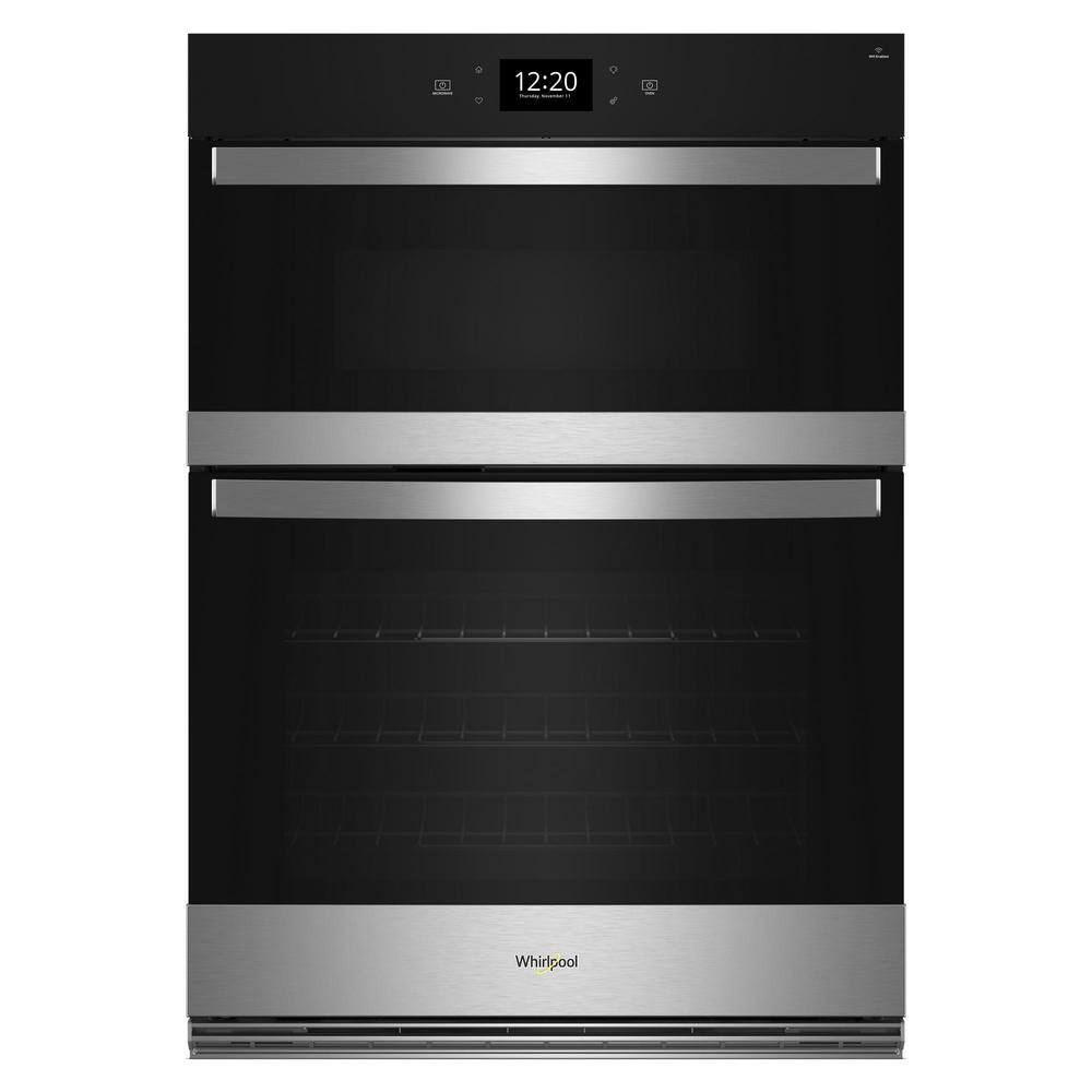 Whirlpool 27 in. Electric Wall Oven  Microwave Combo in Fingerprint Resistant Stainless Steel with Air Fry WOEC7027PZ