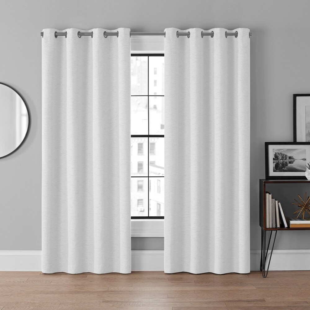 Eclipse Lawson Arm   Hammer Odor Neutralizing Blackout Grommet Curtain Panel