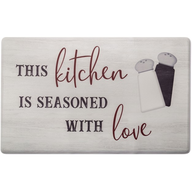 Sohome Cozy Living Seasoned With Love Anti fatigue Kitchen Mat