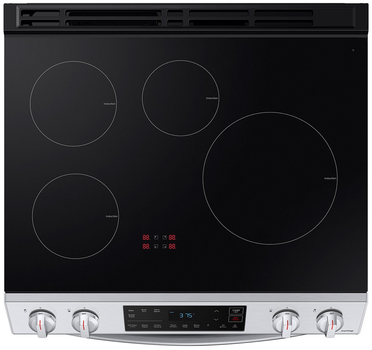  6.3 Cu. Ft. Fingerprint Resistant Stainless Steel Front Control Slide-In Induction Range