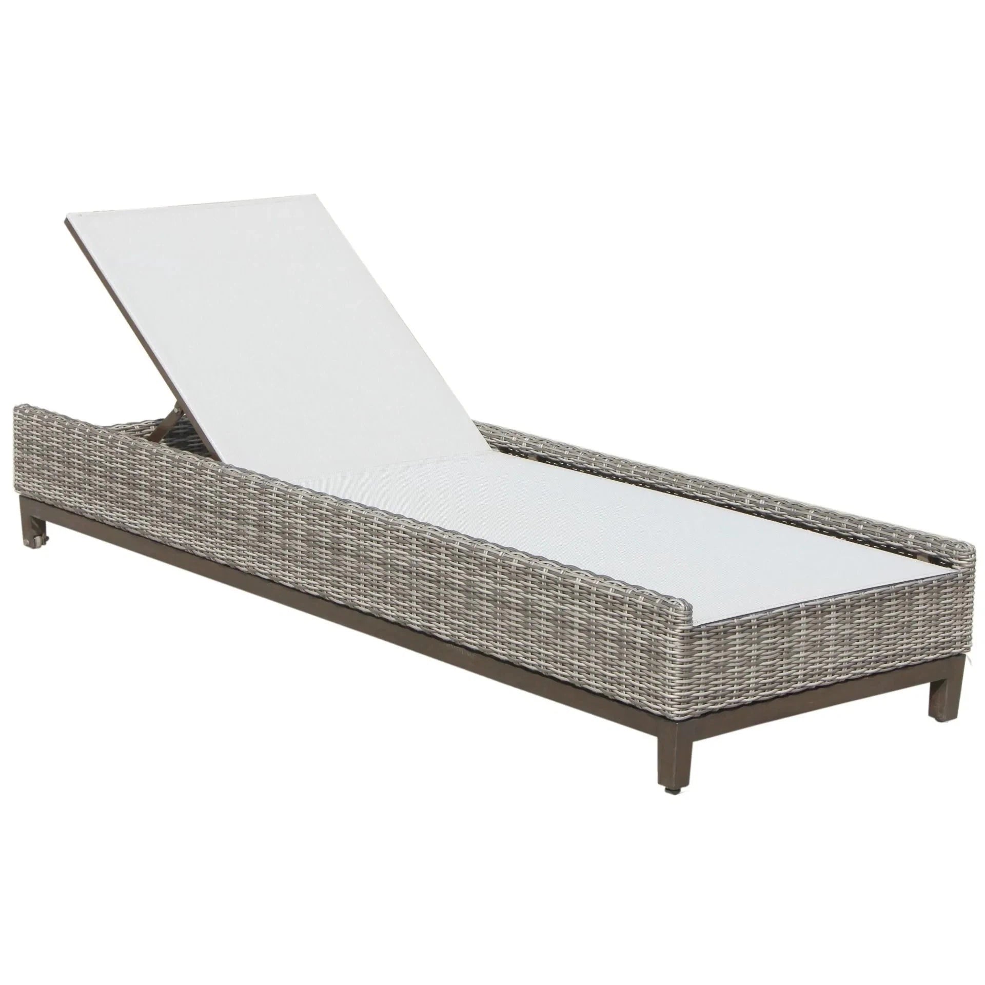 Naples Outdoor Sling Pool Chaise with Cushion