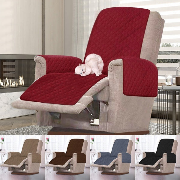 Durable Recliner Chair Slipcovers Couch Cover Chair Pet Kid Mat Furniture Protector Washable Removable Armrest Slipcover