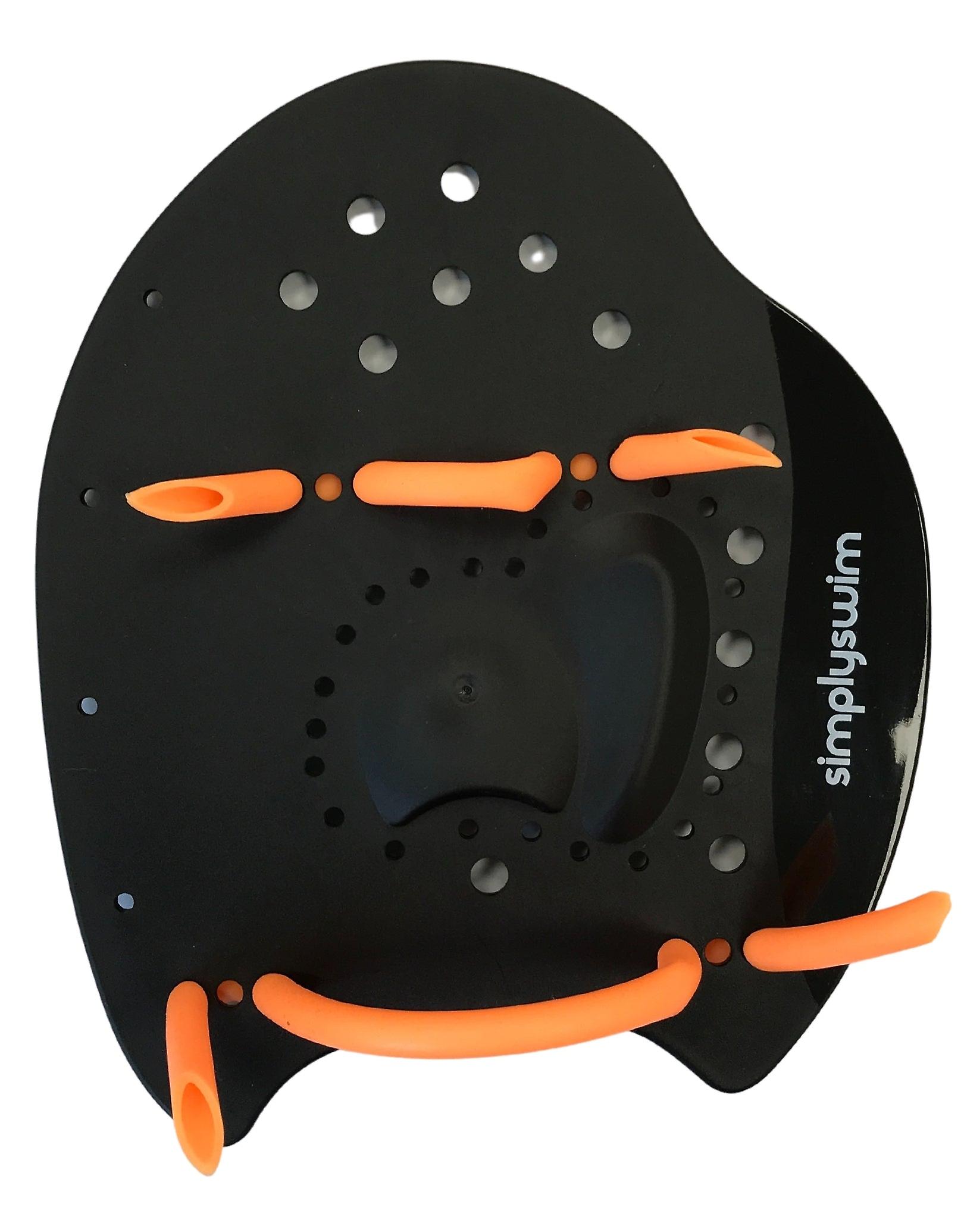 Simply Swim Hand Paddle - Black/Orange