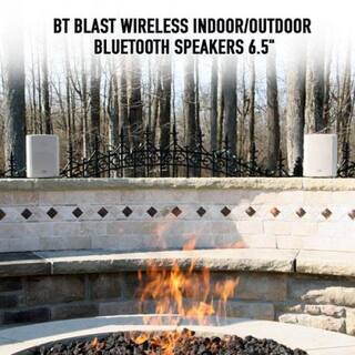 Sound Appeal Bluetooth 6.50 in. IndoorOutdoor Weatherproof Patio Speakers Wireless Outdoor Speakers Beige SA-BT6.5BG