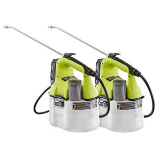 RYOBI ONE+ 18V Cordless Battery 1 Gal. Chemical Sprayer (2-Tool) with (2) 1.3 Ah Batteries and (2) Chargers P2810-CMB1