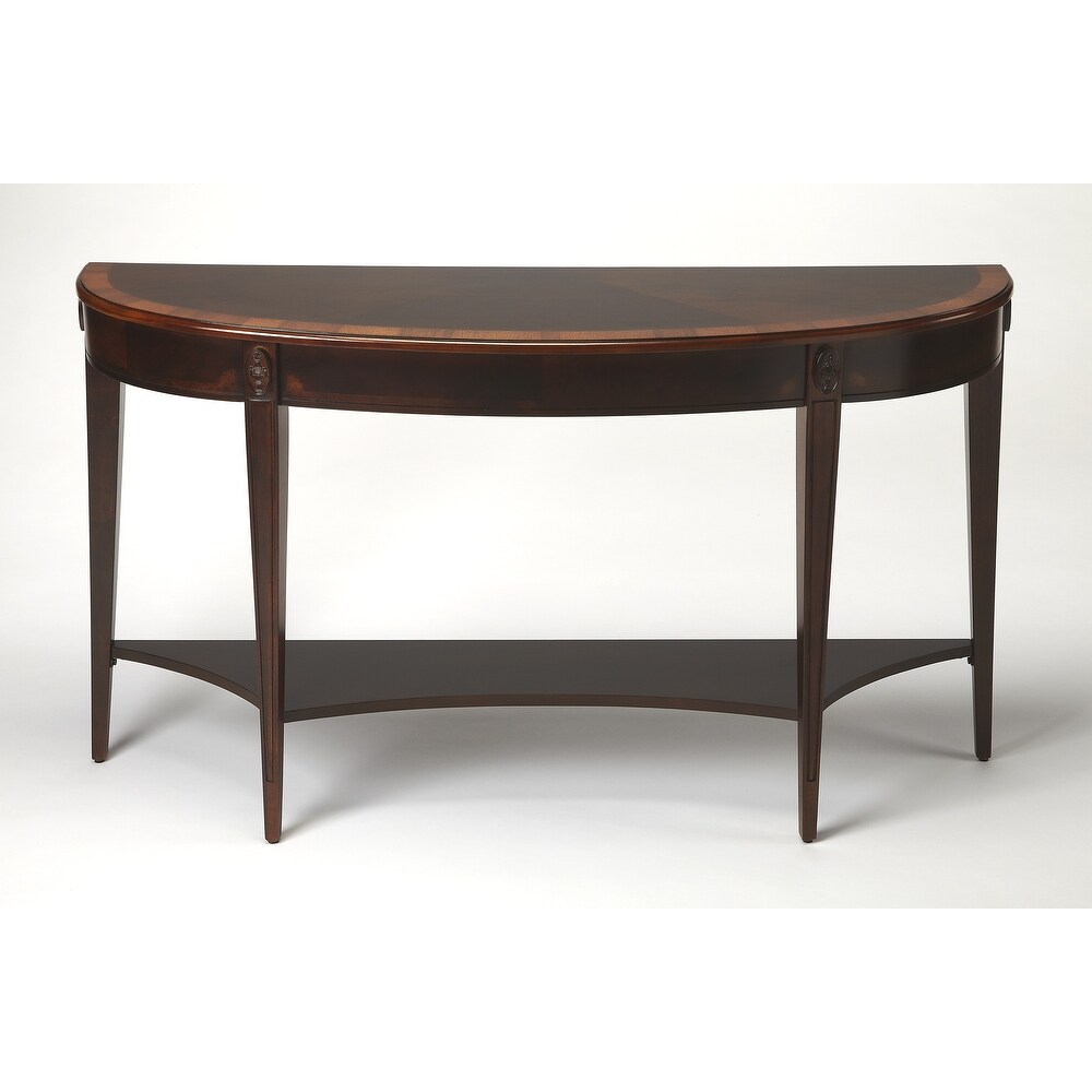 Butler Astor Cherry Nouveau Demilune Console Table