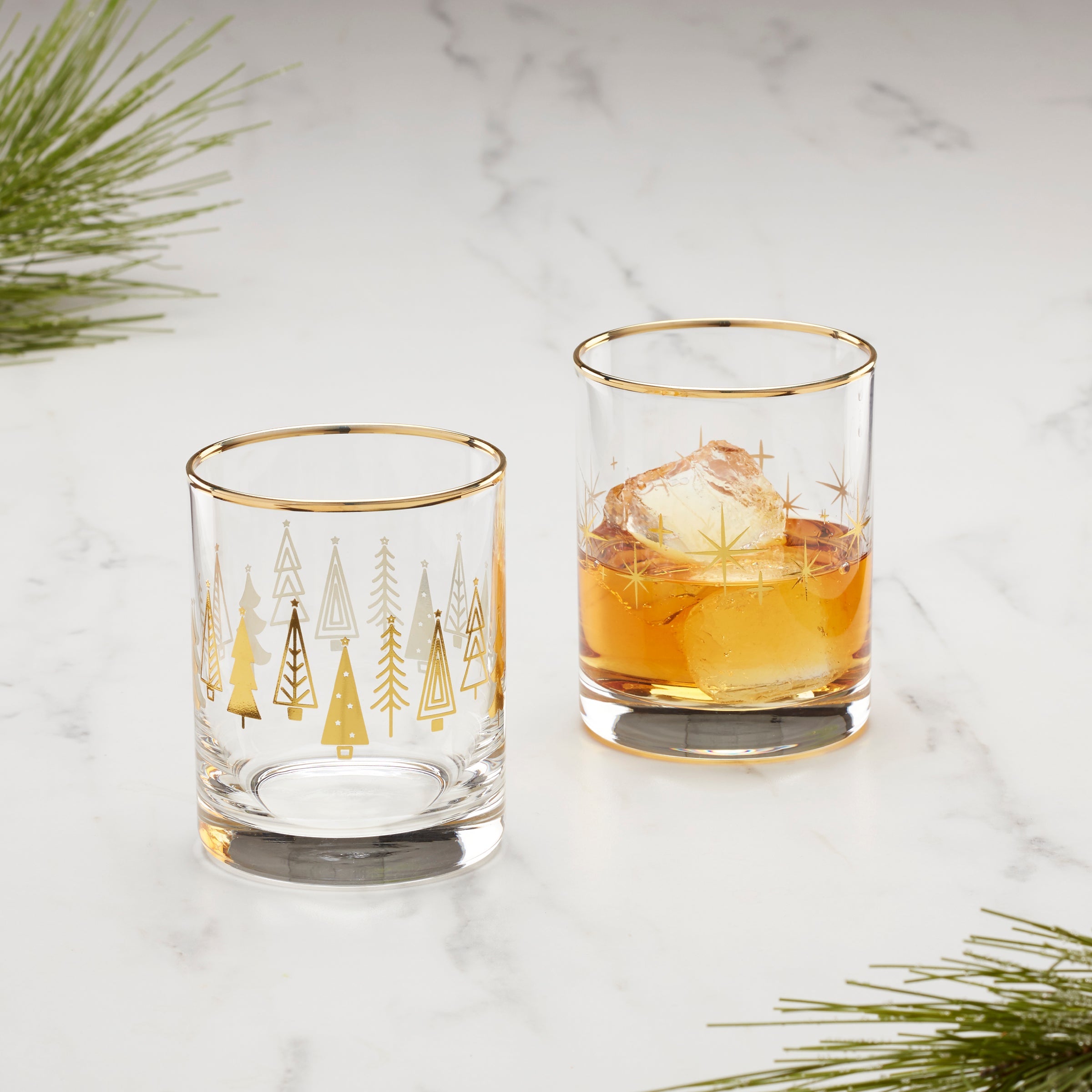 Tree DOF Cocktail Glasses, Set of 2