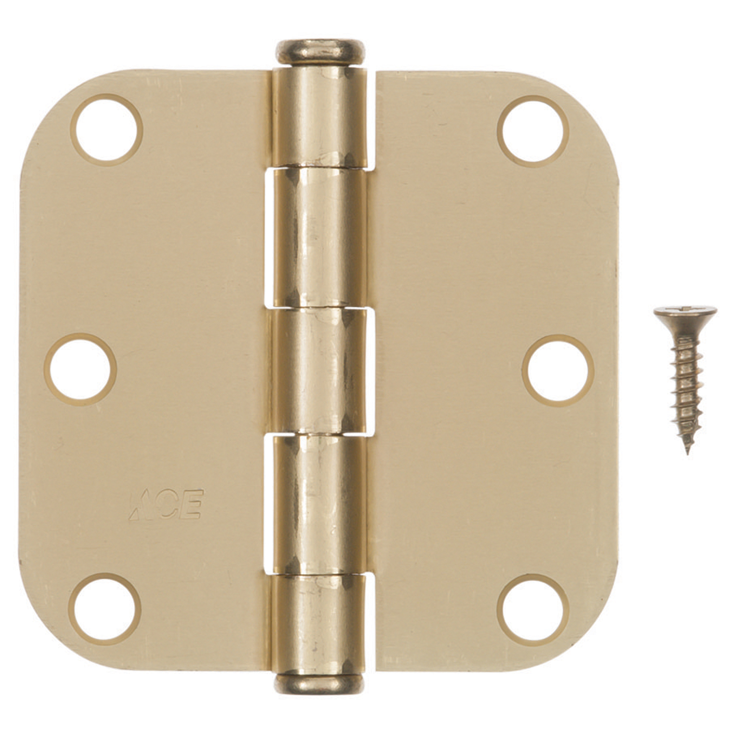 Ace 3-1/2 in. L Satin Brass Residential Door Hinge 3 pk