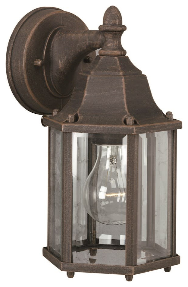 Forte Lighting 1742 01 10 quotTall Outdoor Wall Sconce   Traditional   Outdoor Wall Lights And Sconces   by Buildcom  Houzz