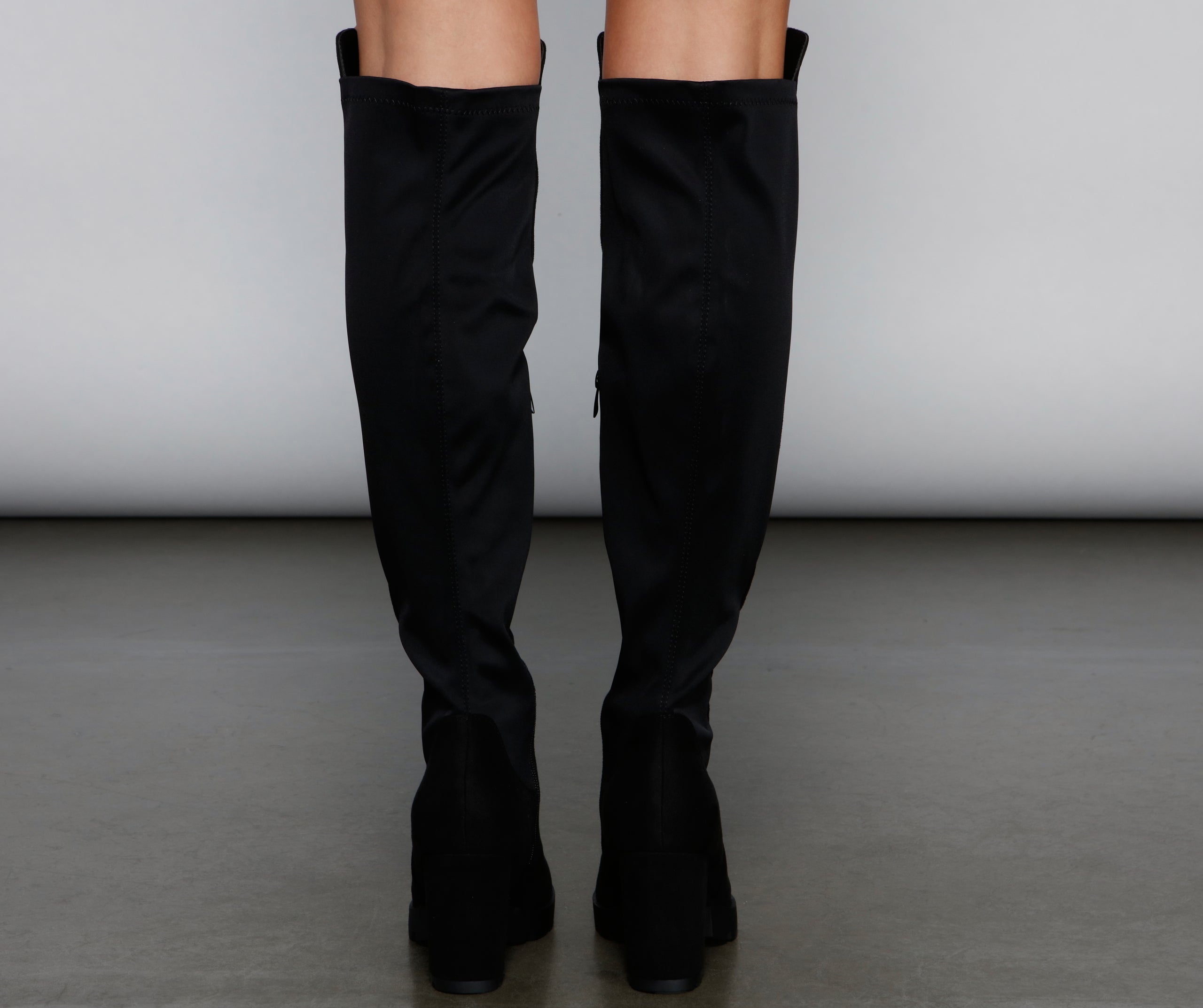 Trendsetter Knee-High Lug Boots