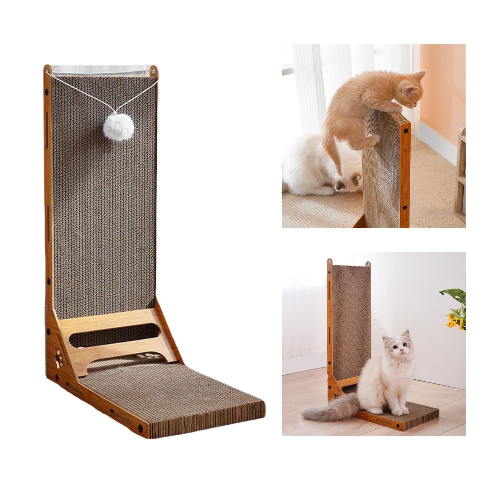 Vertical Cat Scratcher Scratch Pad Lounge Bed Cardboard Cats post for scratching Thickened Standing Scratching Board for Kitty Kitten