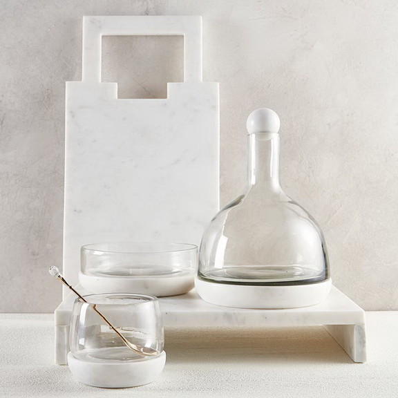 Santa Barbara Design Studio J2476 White Marble and...