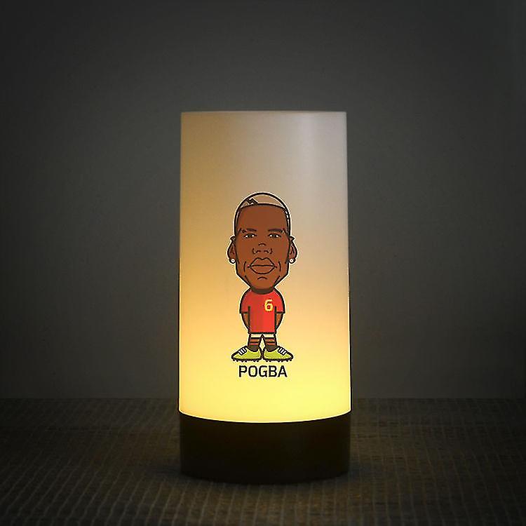 Pogba Cylindrical Soccer Table Lamp Led Night Light Lighting Lamp Ornaments