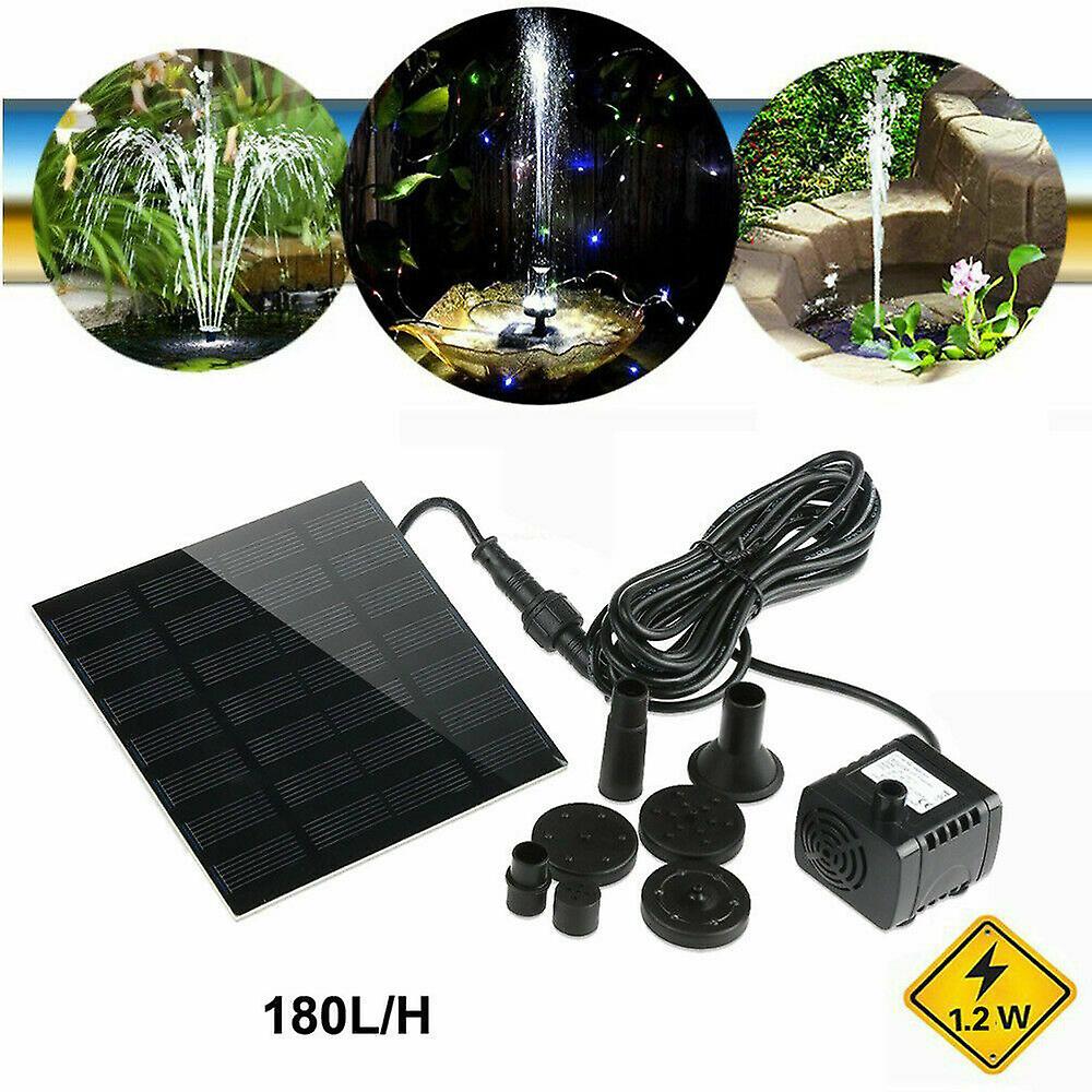 Solar Panel Power Water Feature Plant Pump Garden Pool Pond Aquarium Fountain Uk