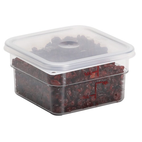 Cambro SFC2S Square Seal Lid For 2 and 4 Qt. Capacity Clear Camwear Containers