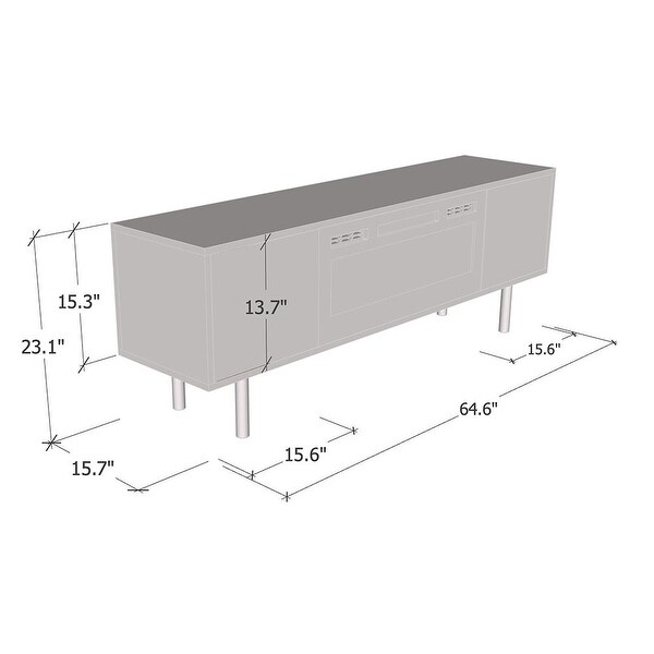 Goldie BL-EF Electric Fireplace 65