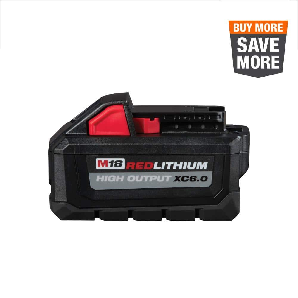 Milwaukee M18 18-Volt Lithium-Ion High Output Battery Pack 6.0Ah 48-11-1865