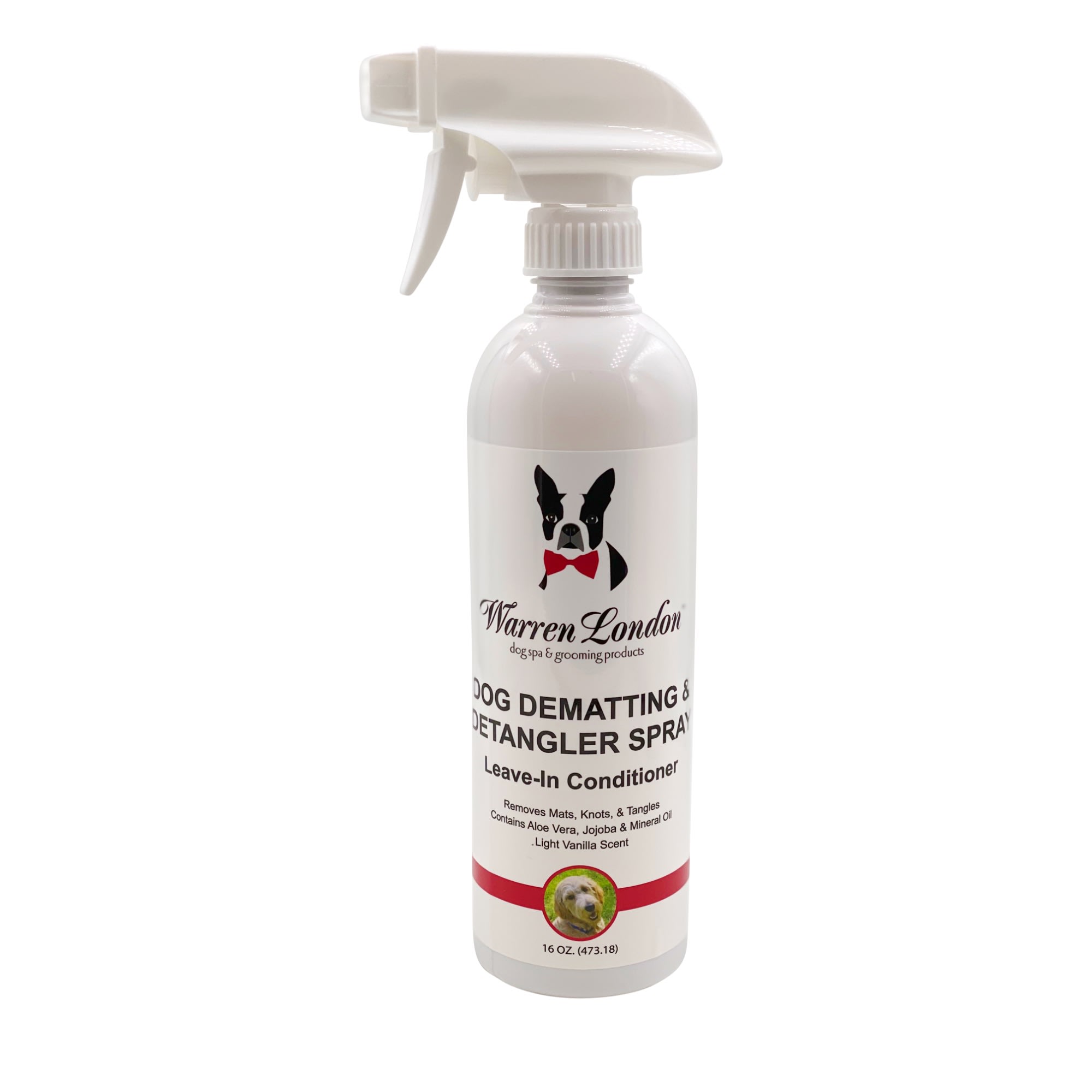 Warren London Dog Dematting  Detangler Spray， 16 fl. oz.