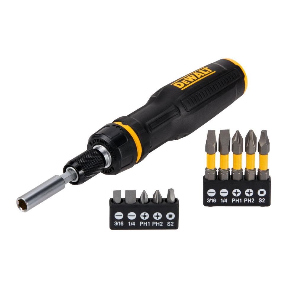 DW MAXFIT Screwdriver Telescoping Multi Bit 10pc DWHT68001 from DW