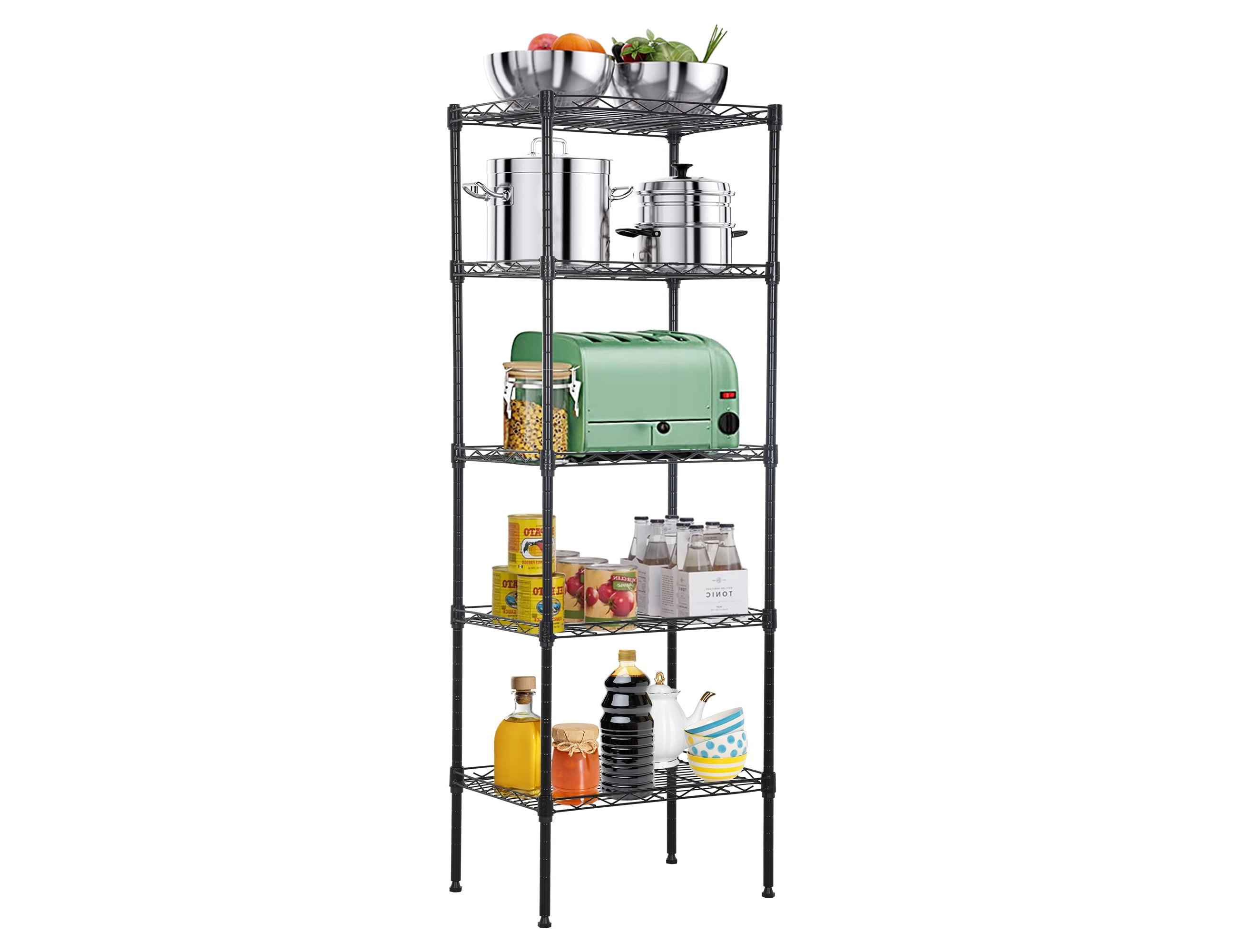 5 Tier Metal Wire Shelves 17