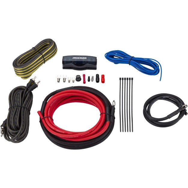 Kicker 47vk8 Vk8 8awg Complete Amplifier Wiring Kit W 2ch Interconnects