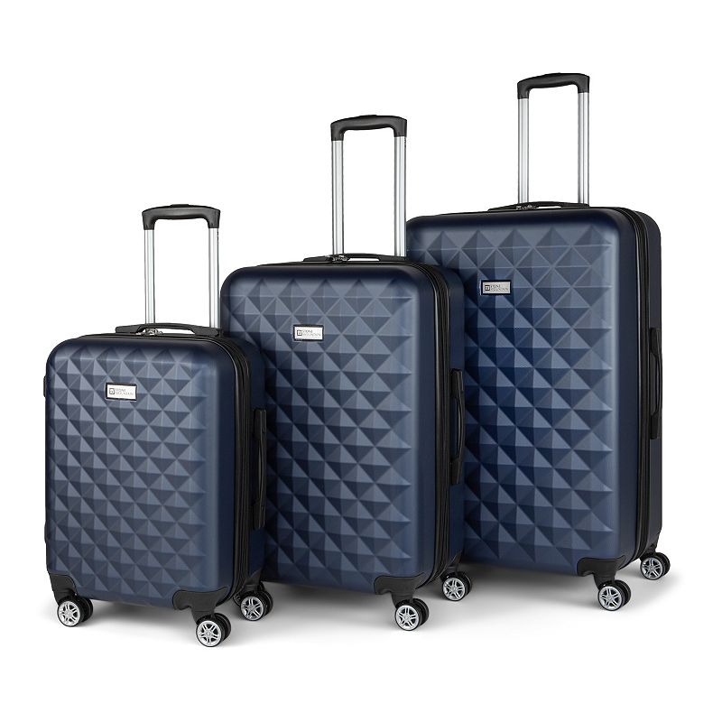 Stone Mountain Diamonds 3-Piece Hardside Spinner Luggage Set