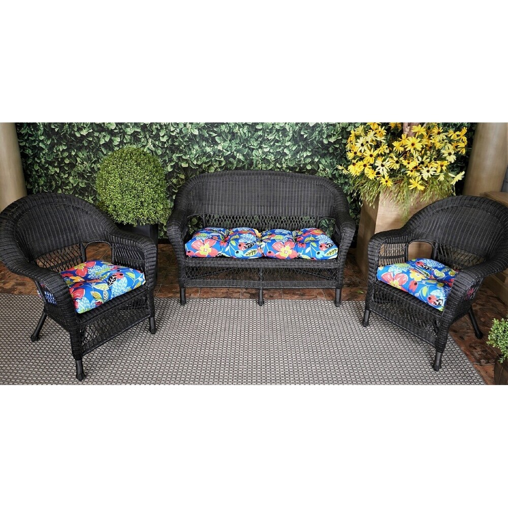 Outdoor Mariposa Colbalt 3 Piece Cushion Set   19x44