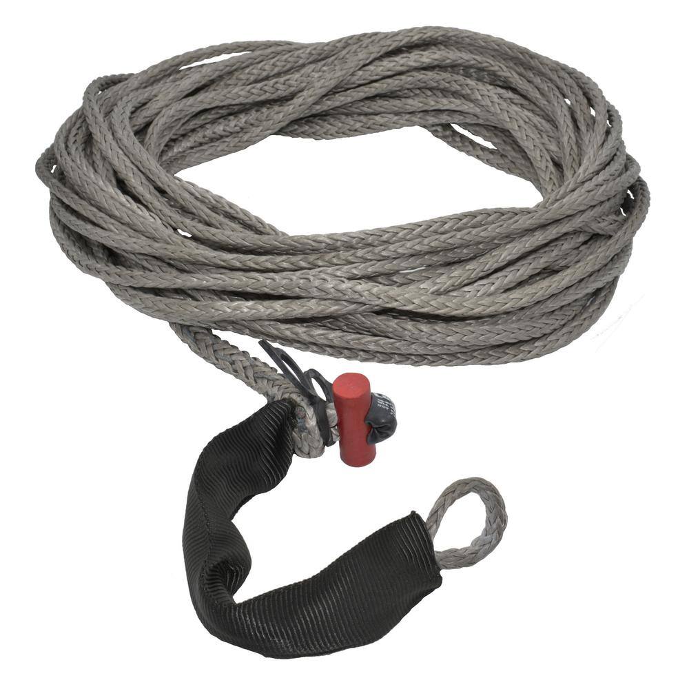 LockJaw 516 in. x 75 ft. Synthetic Winch Line Extension with Integrated Shackle 21-0313075