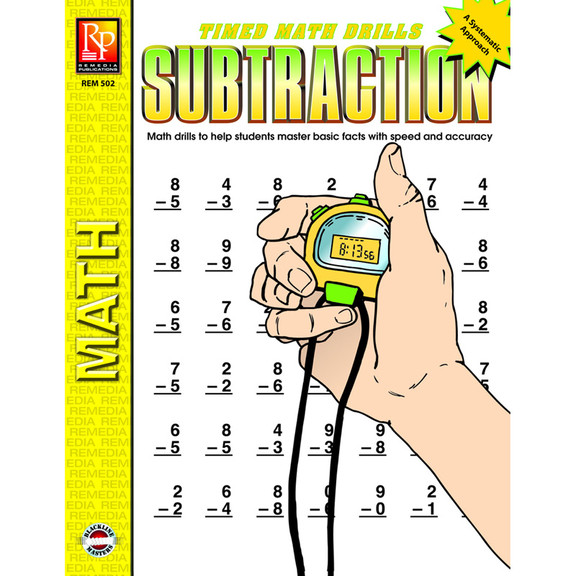 Remedia Publications REM502 Timed Math Facts Subtr...