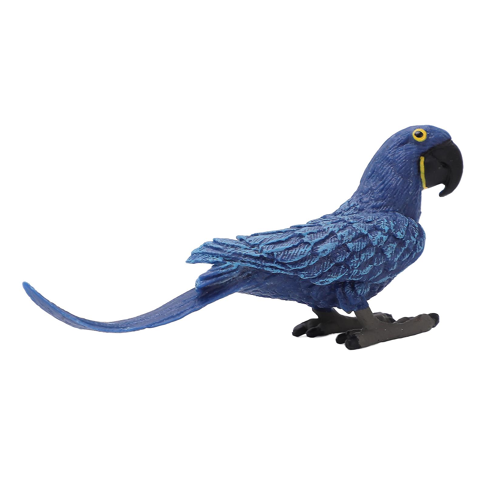 Blue Macaw Model Real Vivid Parrot Environmentally Friendly Bird Model Gift For Early Education Toy Decoration