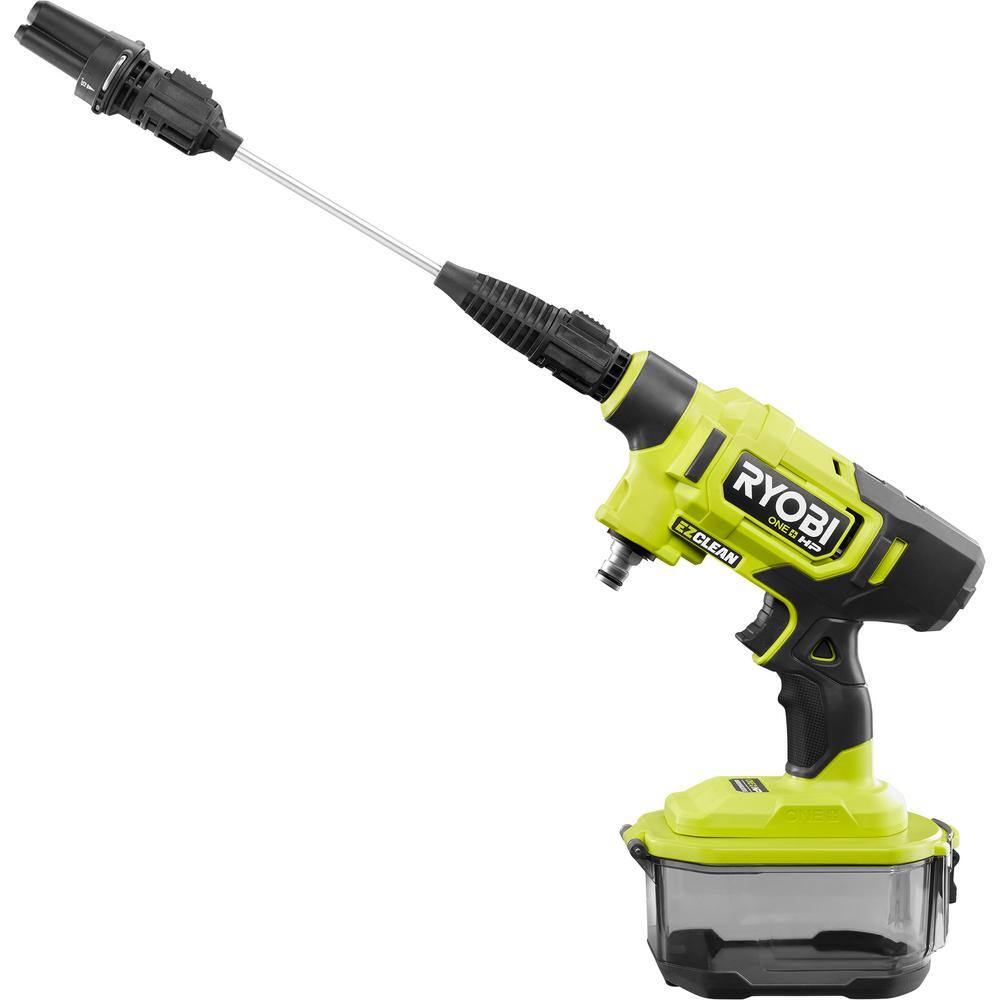 RYOBI ONE+ HP 18-Volt Brushless EZClean 600 PSI 0.7 GPM Cordless Electric Power Cleaner w 4.0Ah Battery Charger Accessories RY121860K