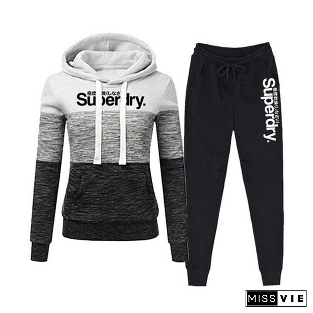 Plus Size 2 Two Piece Set Women Tracksuit Tops And Pants Fashion Jogging Sets Outfits Sweat Suits