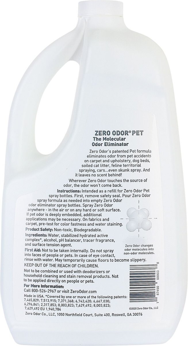 Zero Odor Pet Odor Eliminator， 64-oz bottle